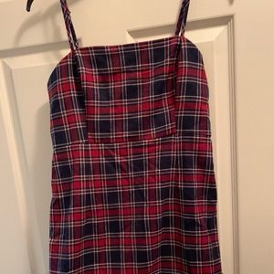 mini plaid dress
